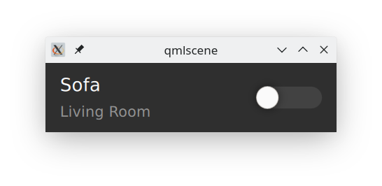 screenshot of the ``qmlscene`` example